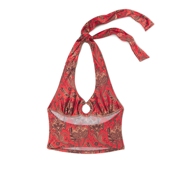 Jasper Top | Red Paisley