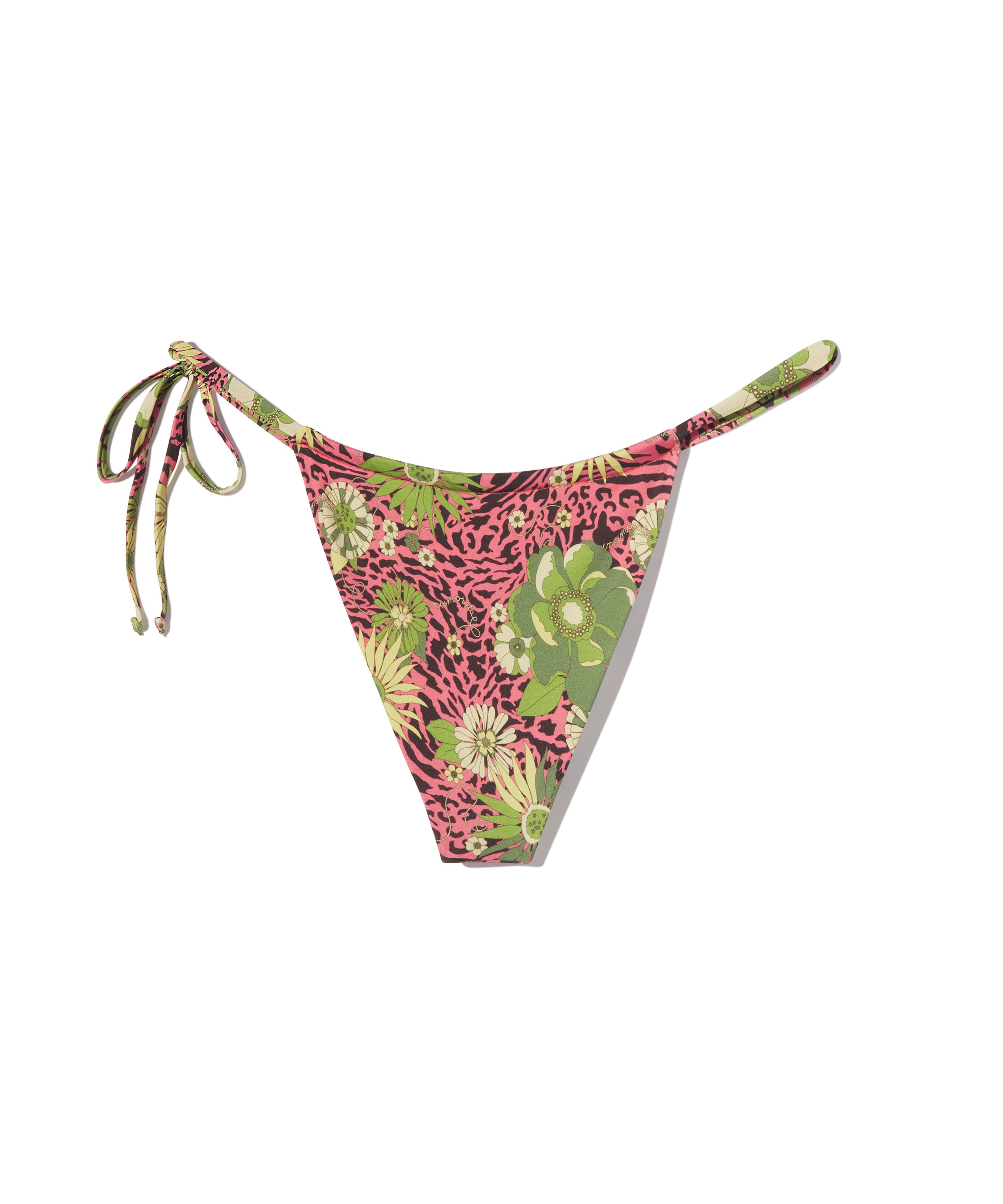 Pink floral bikini bottoms discount