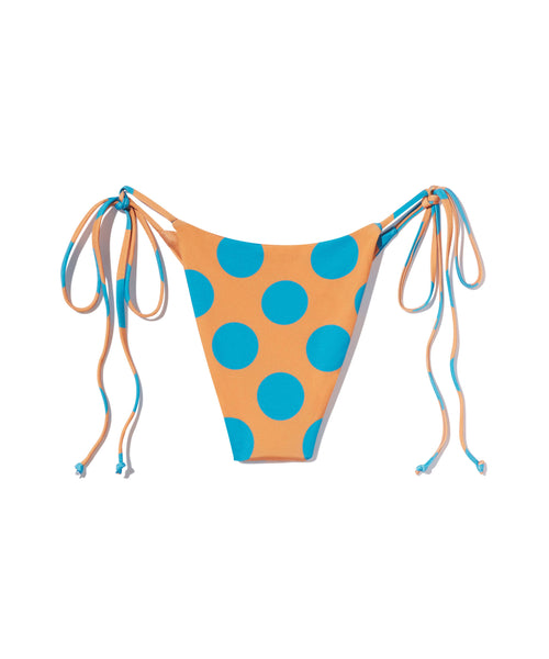 Luneta Bottom | Orange & Blue Large Dot