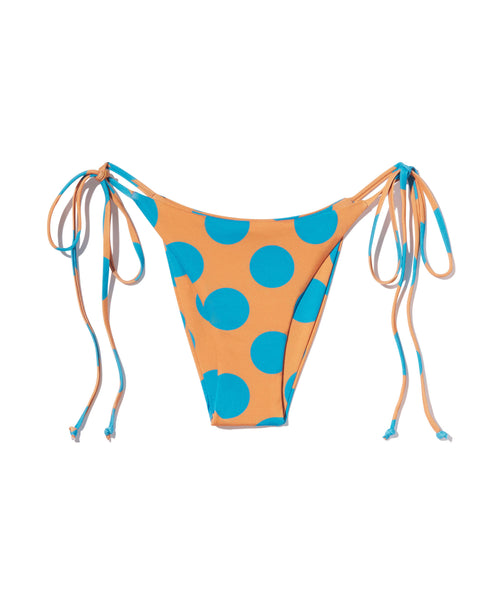 Luneta Bottom | Orange & Blue Large Dot