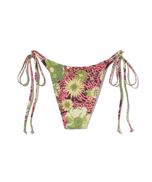 Luneta Bottom | Pink Floral Zebra Wave