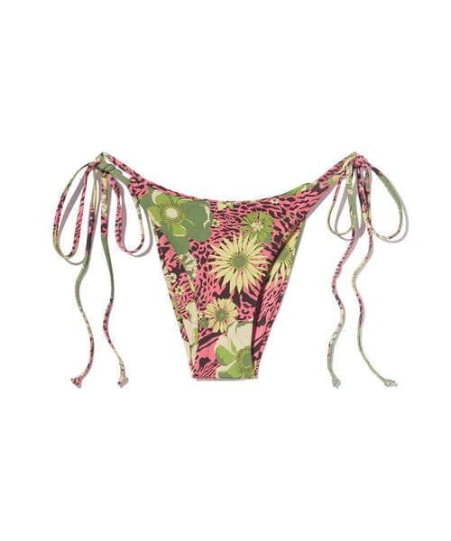 Luneta Bottom | Pink Floral Zebra Wave
