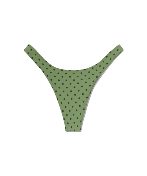 Orpheus Bottom | Green & Brown Small Dot
