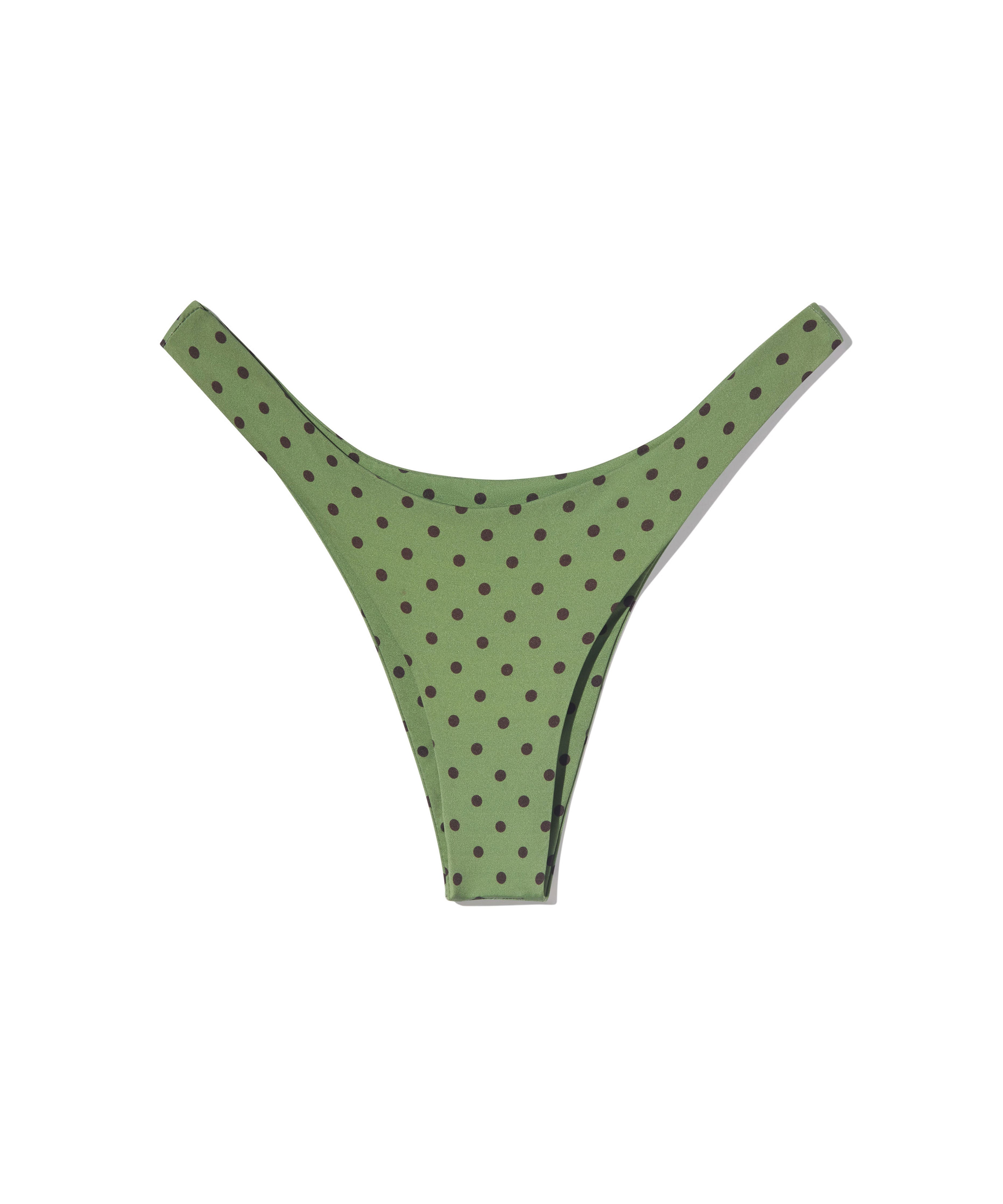 Green polka dot bikini shop