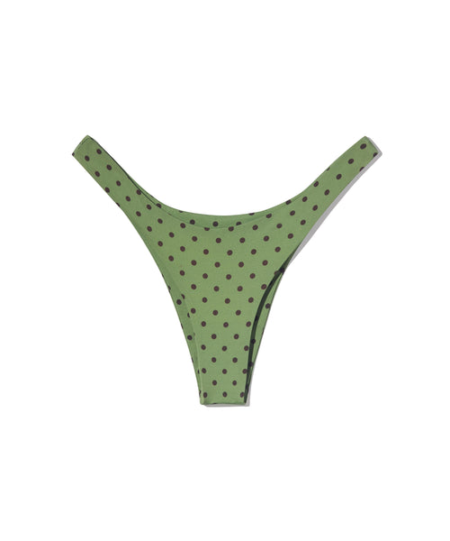 Orpheus Bottom | Green & Brown Small Dot