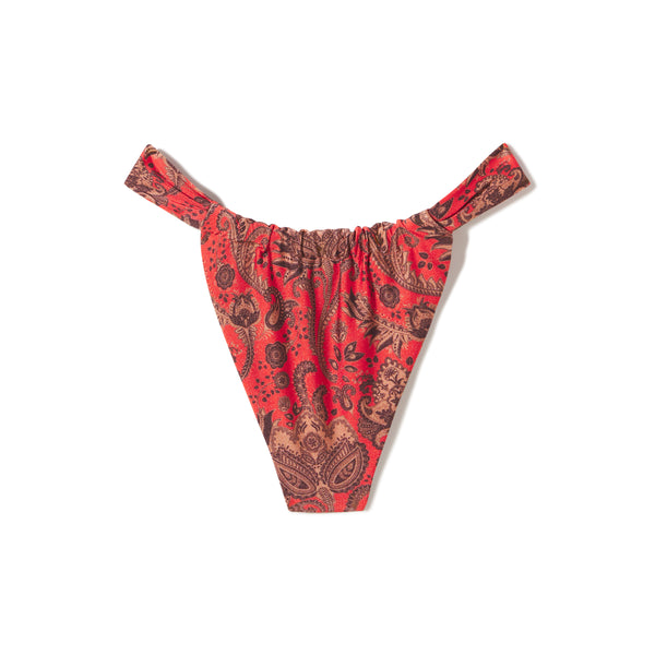 Hillcrest Bottom | Red Paisley