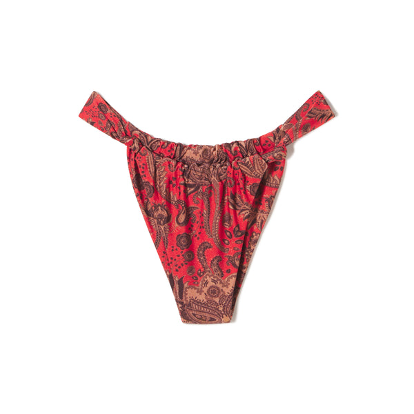 Hillcrest Bottom | Red Paisley