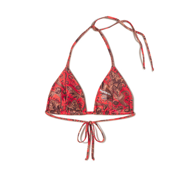 Sylvia Top | Red Paisley