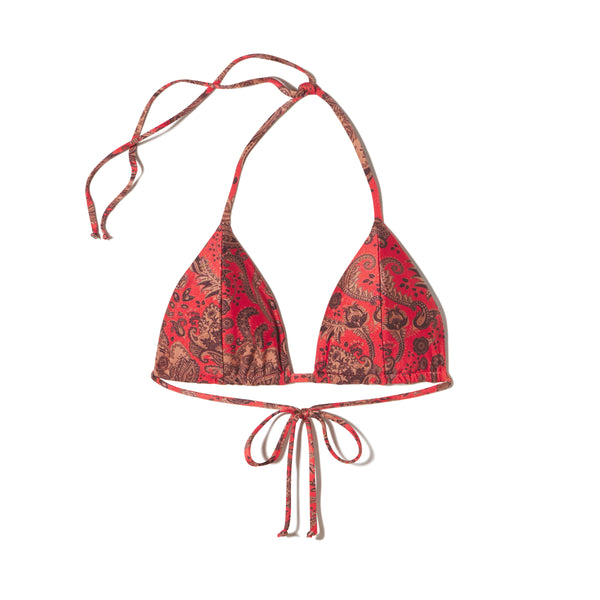 Sylvia Top | Red Paisley