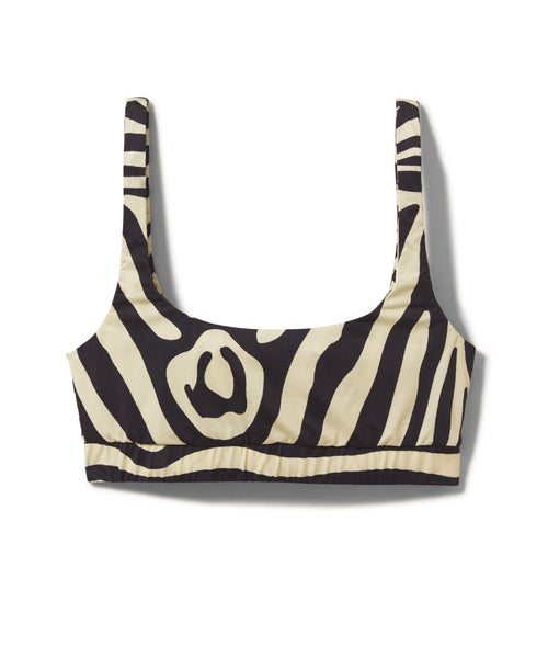 D Street Top | Cream and Black Zebra