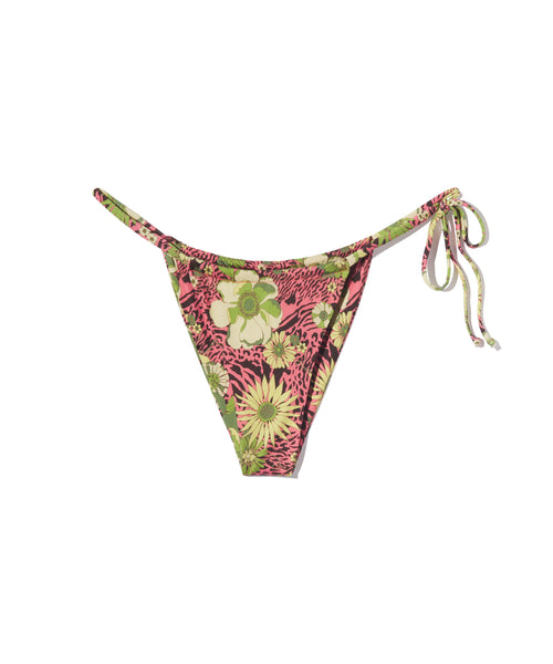 Las Olas Bottom | Pink Floral Zebra Wave