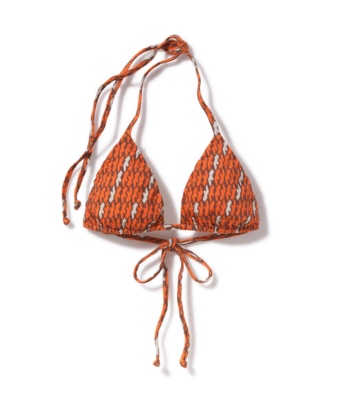 Orpheus Top | Rust Figure Stripe
