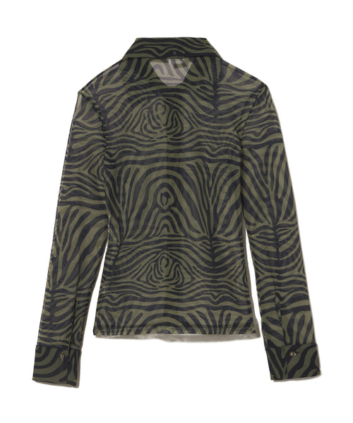 Wilcox Button Up | Olive Zebra