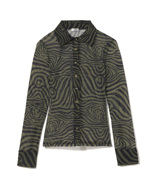 Wilcox Button Up | Olive Zebra